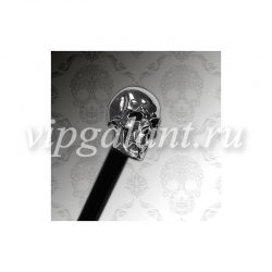 Pasotti 22N/2SKULL Зонт мужской трость W33 PLATINTEX NERO HANDLE Esperto Capo 1