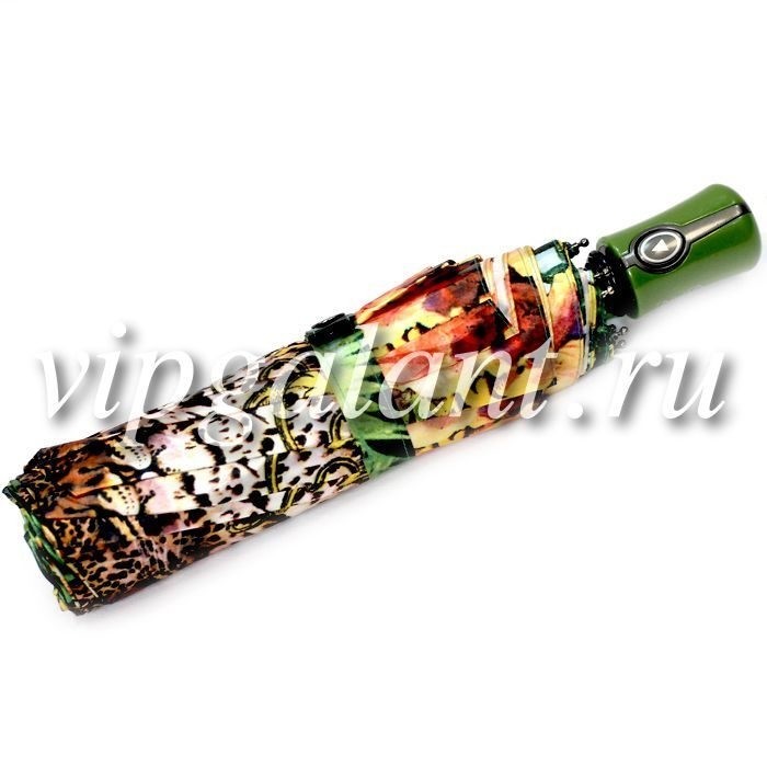 Зонт женский 102 Diniya 3 слож. автом сатин цветы и узоры 12