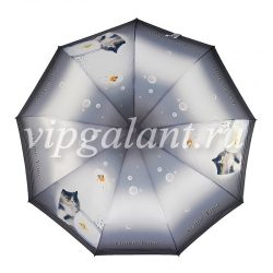 Зонт женский 118 Diniya 3 сл автомат кошки полиэстер 9