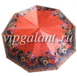Зонт женский 101 Diniya 3 слож. с/а сатин узоры 11