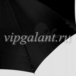 Pasotti 22N/2SKULL Зонт мужской трость W33 PLATINTEX NERO HANDLE Esperto Capo 6