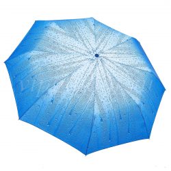 Зонт женский 23825R RAINDROPS 3 сл с/а полиэстер 3D капли 24