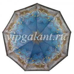 Зонт женский 1320 Dolphin 3 сл с/а 3D цветы полиэстер 12