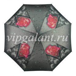 Зонт женский 1336 Dolphin 3 сл с/а цветы полиэстер 1