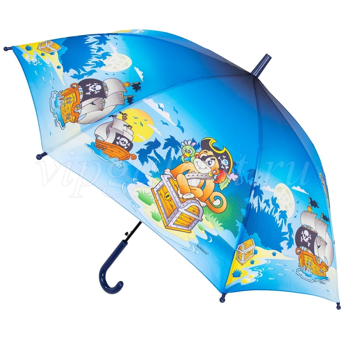 Зонт детский 135 Raindrops трость автомат фотопринт 9