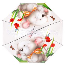 Зонт детский 352 Diniya трость автомат поливинил 3D 3