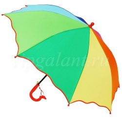 Зонт детский 667 Diniya трость автомат радуга обрезной край 1
