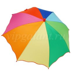 Зонт детский 667 Diniya трость автомат радуга обрезной край 2