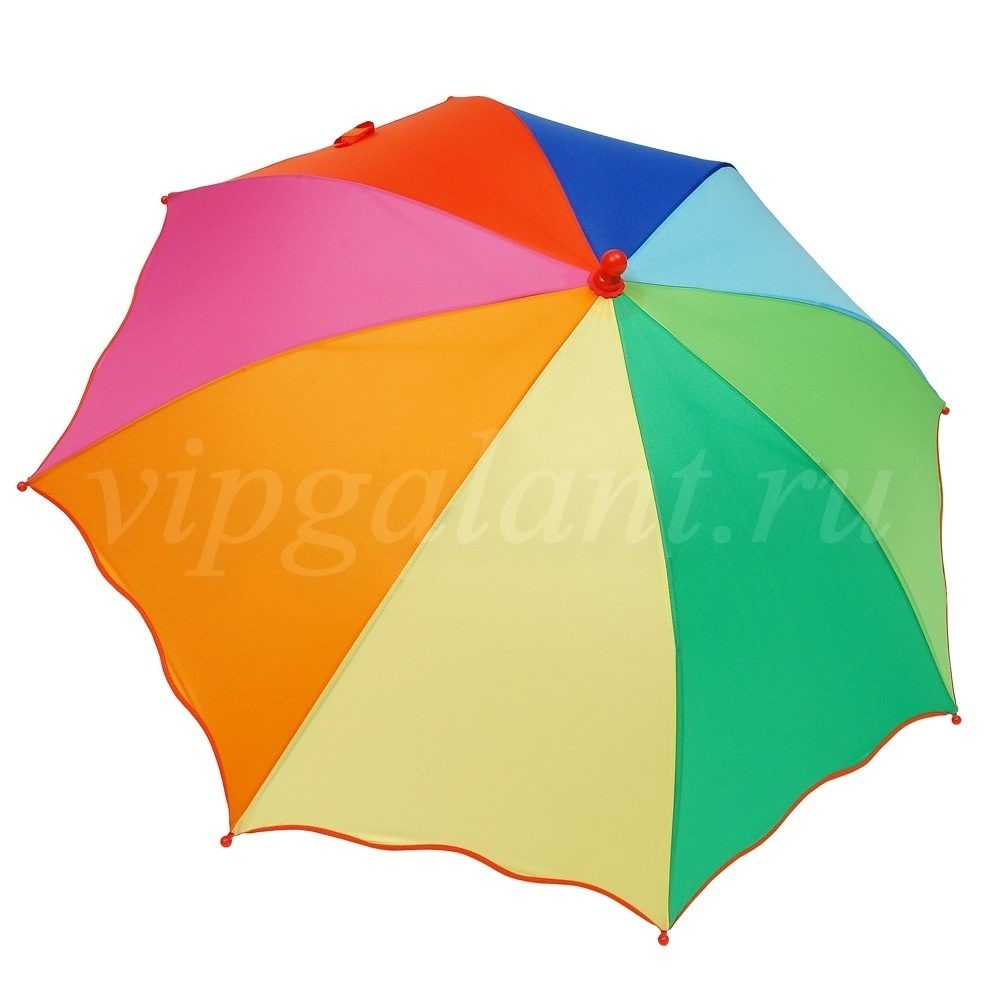 Зонт детский 2608 Diniya трость автомат радуга обрезной край 2