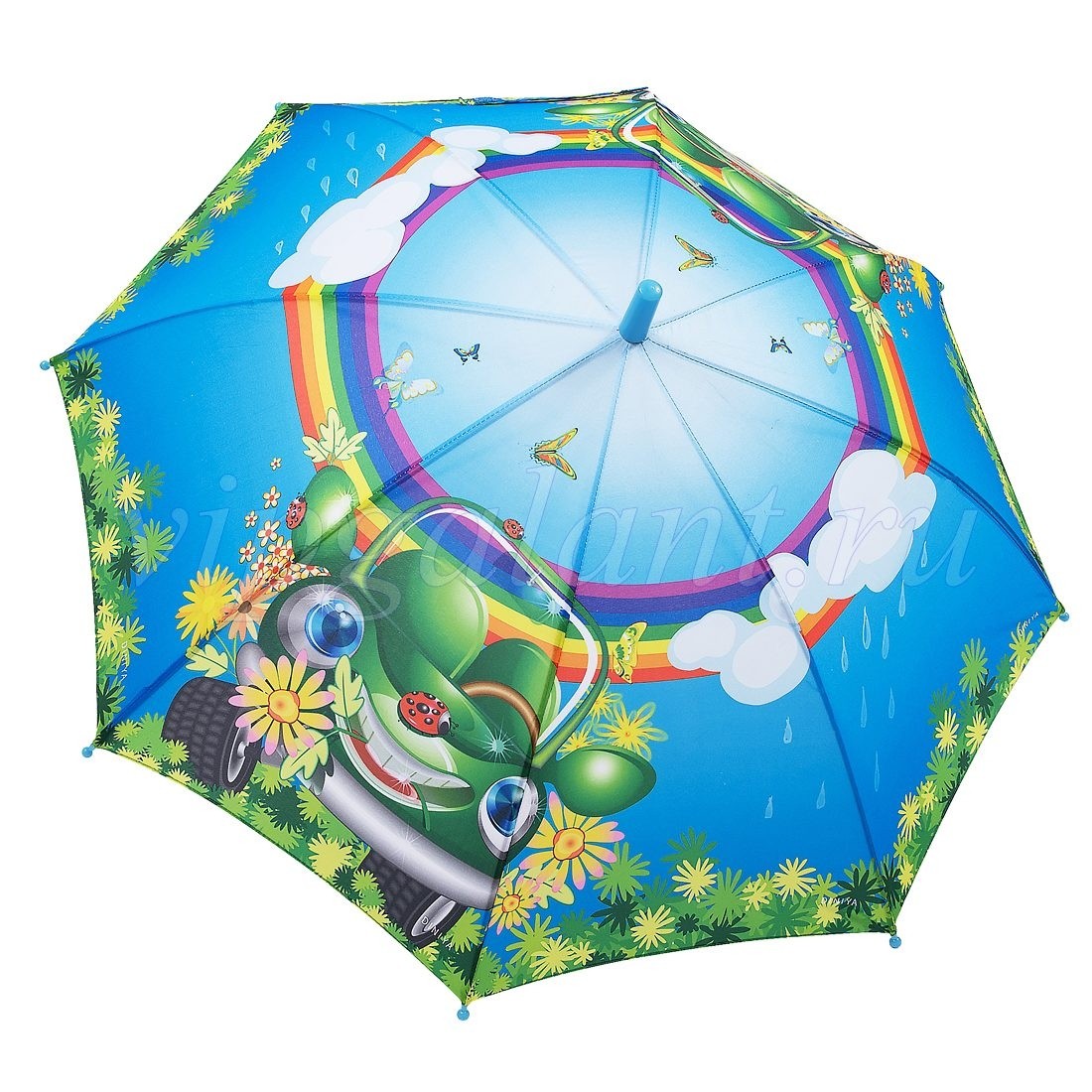 Зонт детский 431N Diniya автомат трость рисунок 3D 4