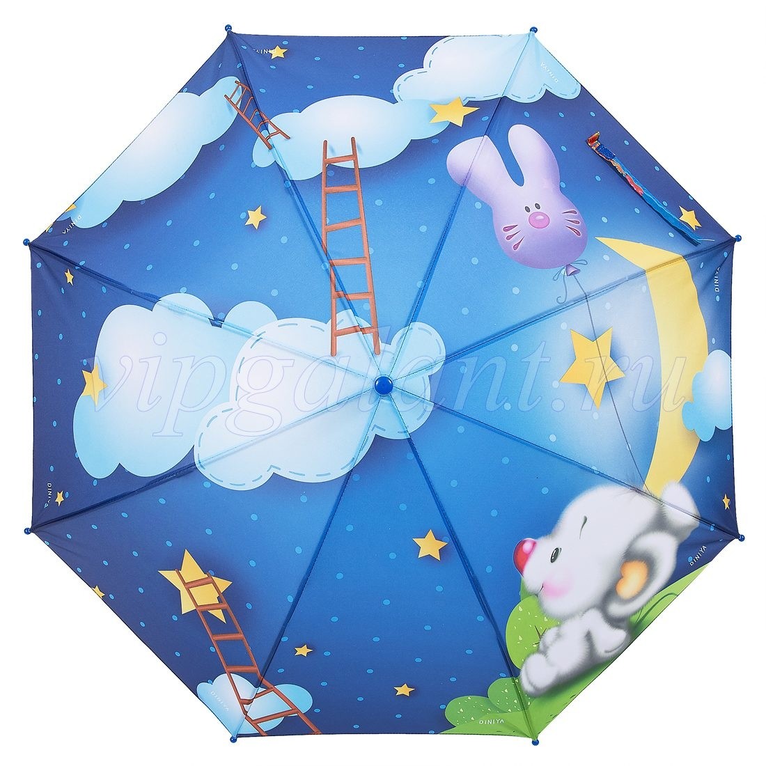 Зонт детский 431N Diniya автомат трость рисунок 3D 5