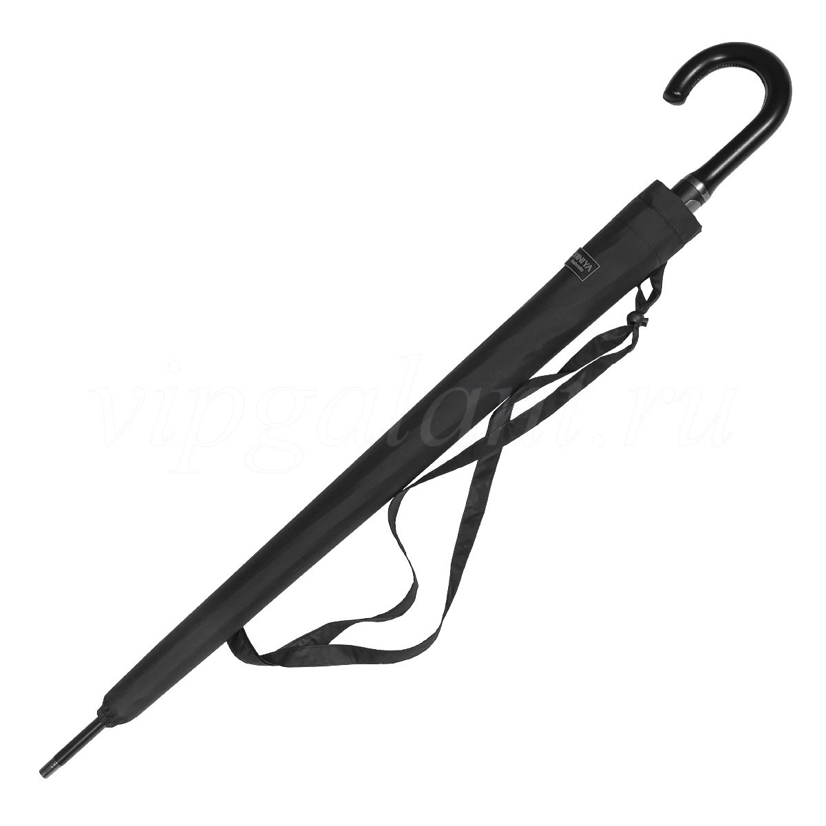 Зонт мужской Diniya 2766 трость автомат ручка крюк кожа 3