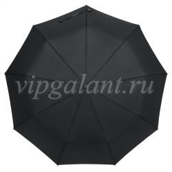 Зонт мужской 1529 Popular 3 сл с/а полиэстер кож.ручка крюк 1