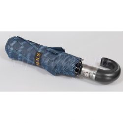 Зонт мужской C417 MNS 3 сл с/авт ручка крюк кожа клетка 3