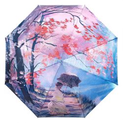 Зонт женский A690 Universal 3 сл с/а 8 спиц сатин painting 7 7