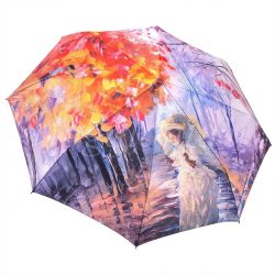 Зонт женский A690 Universal 3 сл с/а 8 спиц сатин painting 5 5