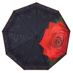 Зонт женский 2737 Diniya 3 сл с/а 9 спиц полиэстер роза 1