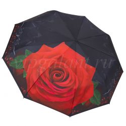 Зонт женский 2737 Diniya 3 сл с/а 9 спиц полиэстер роза 5