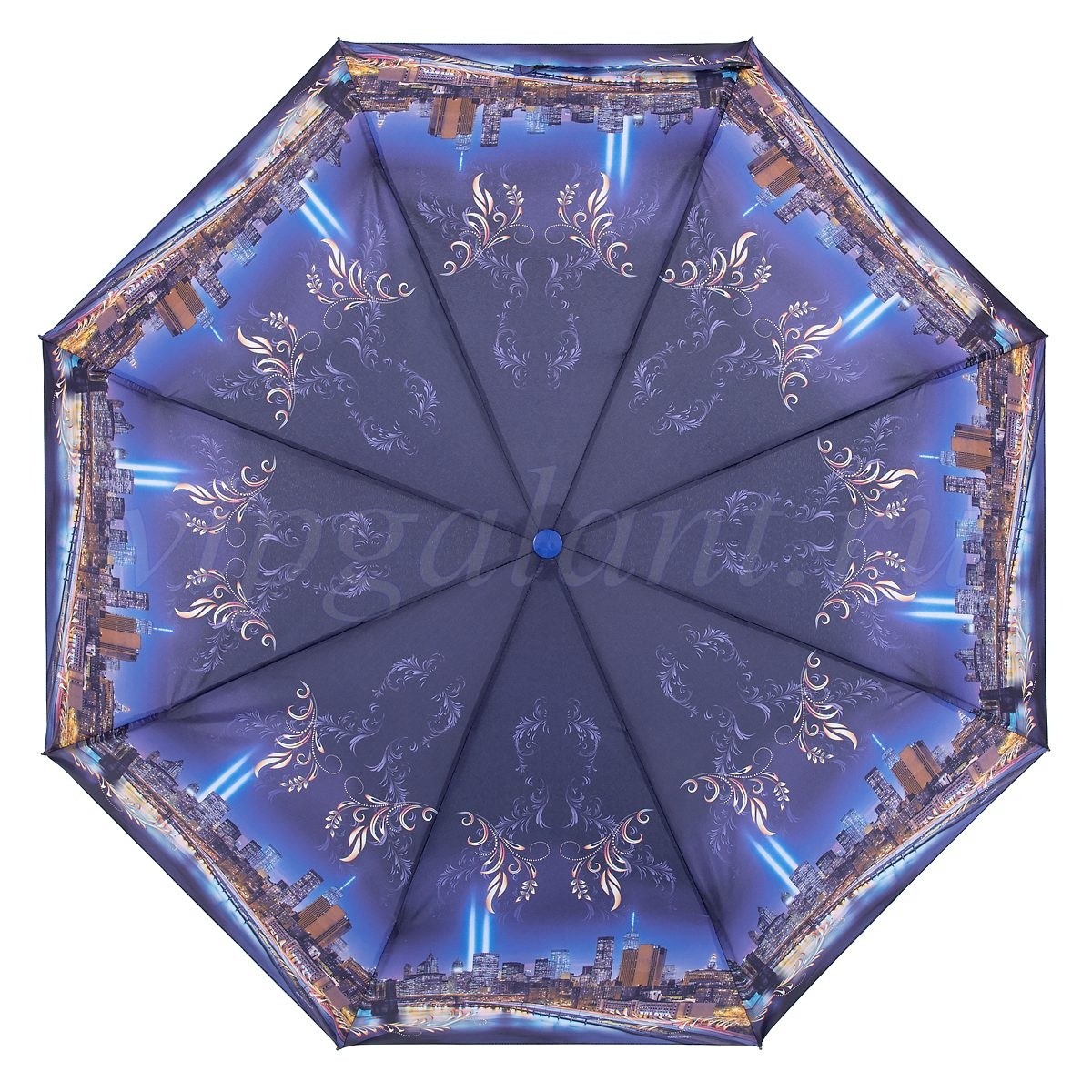 Зонт женский 395N RAINDROPS 3 сл с/а 8 спиц полиэстер 13