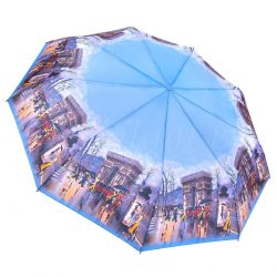 Зонт женский 995K RAINDROPS 3 сл с/а 9 спиц полиэстер города 6
