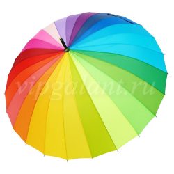 Зонт женский 005 Diniya трость автомат 24 спицы радуга 2