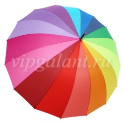 Зонт женский 006 Diniya трость радуга Rainbow Premium 2