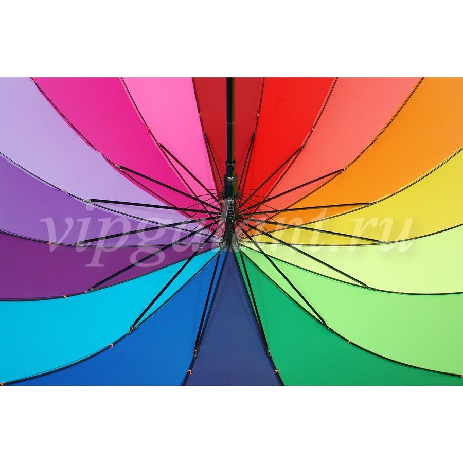 Зонт женский 006 Diniya трость радуга Rainbow Premium 5
