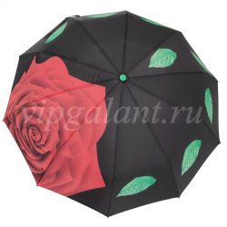 Зонт женский 209 Dolphin 3 сл с/а 10 спиц полиэстер роза 2