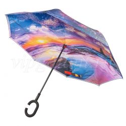 Зонт женский 217 Dolphin трость механика зонт-наоборот 11