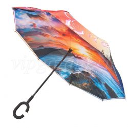Зонт женский 218 Dolphin трость механика зонт-наоборот 14
