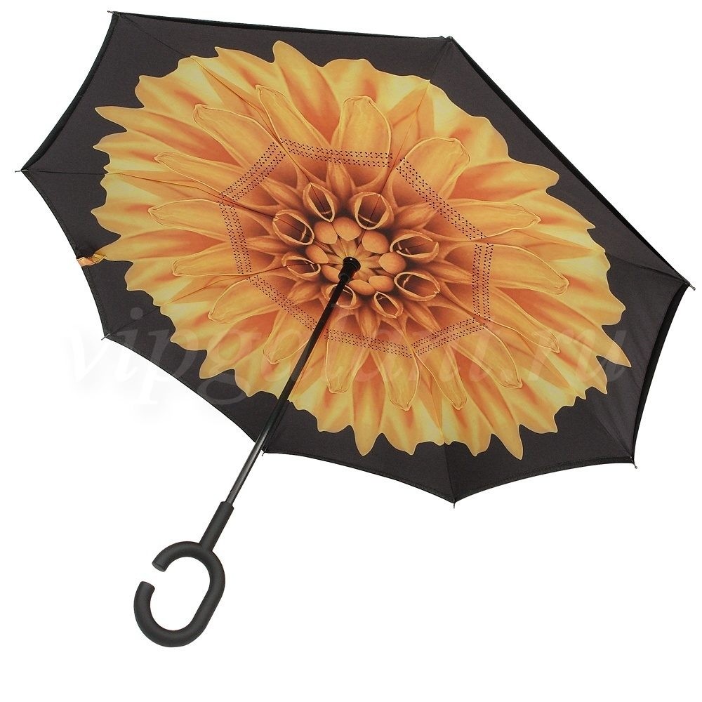 Зонт женский 801 Diniya трость механика (зонт-наоборот) 8