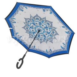 Зонт женский 801 Diniya трость механика (зонт-наоборот) 4