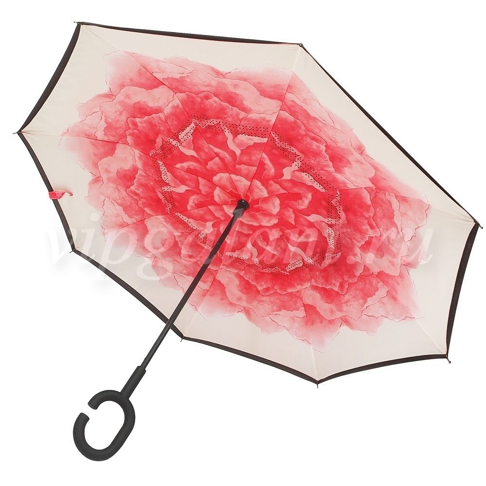 Зонт женский 801 Diniya трость механика (зонт-наоборот) 12