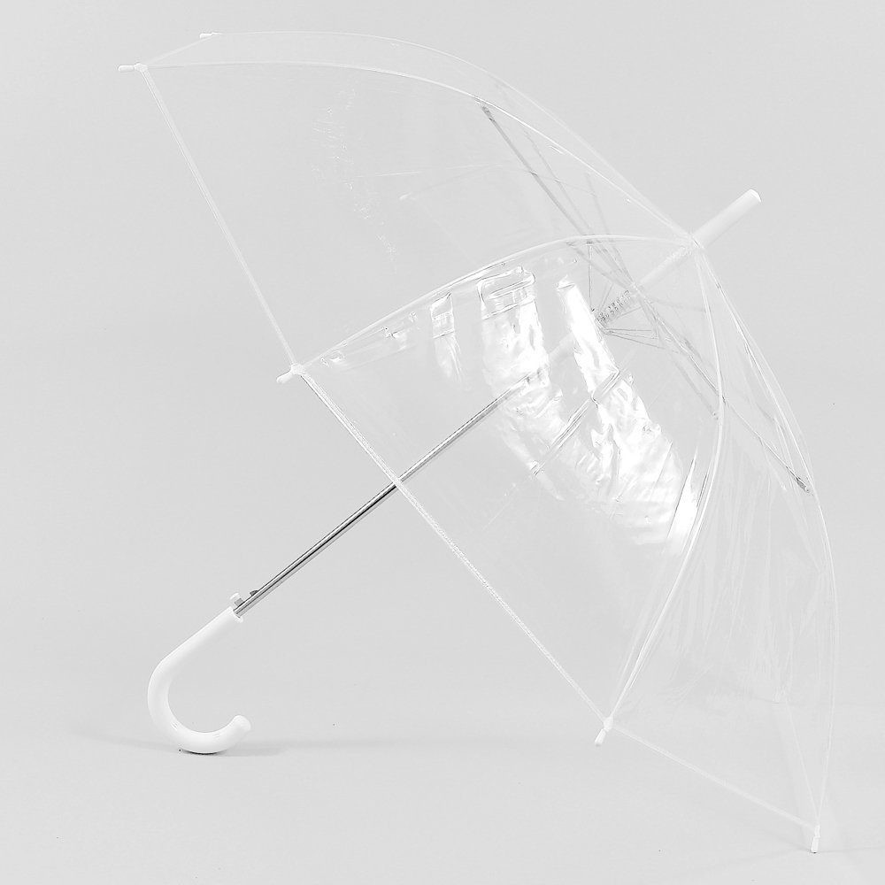 Зонт женский 899 Dolphin трость прозрачный купол 2