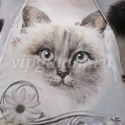 Зонт женский 930 Popular 3 сл автомат сатин кошки 3