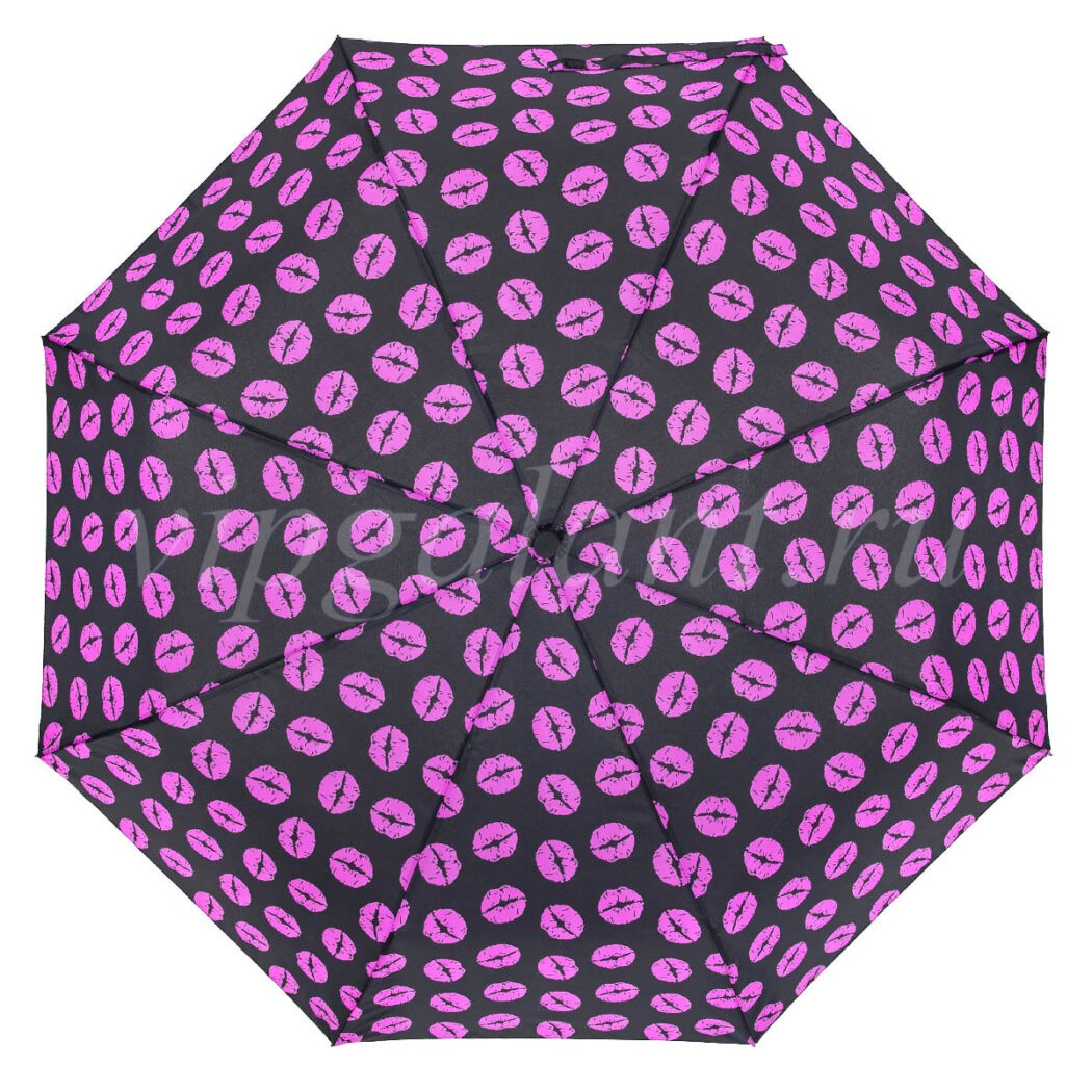 Женский зонт розовые губки