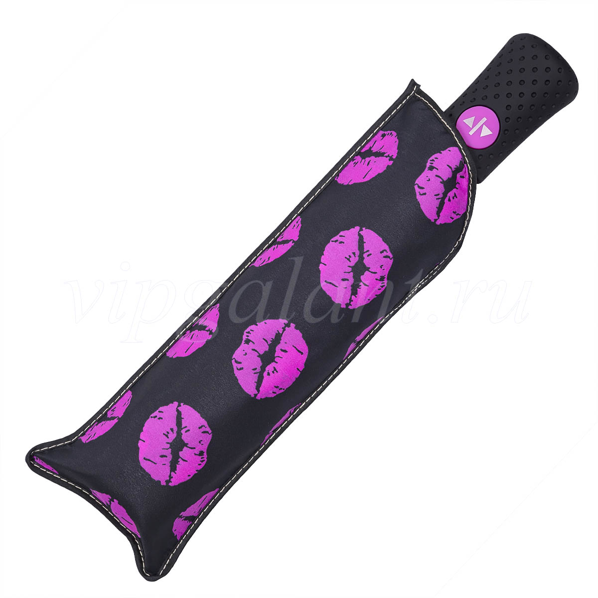 Женский зонт pink lips в чехле