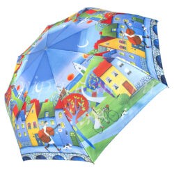 Зонт складной Raindrops 23834 голубой