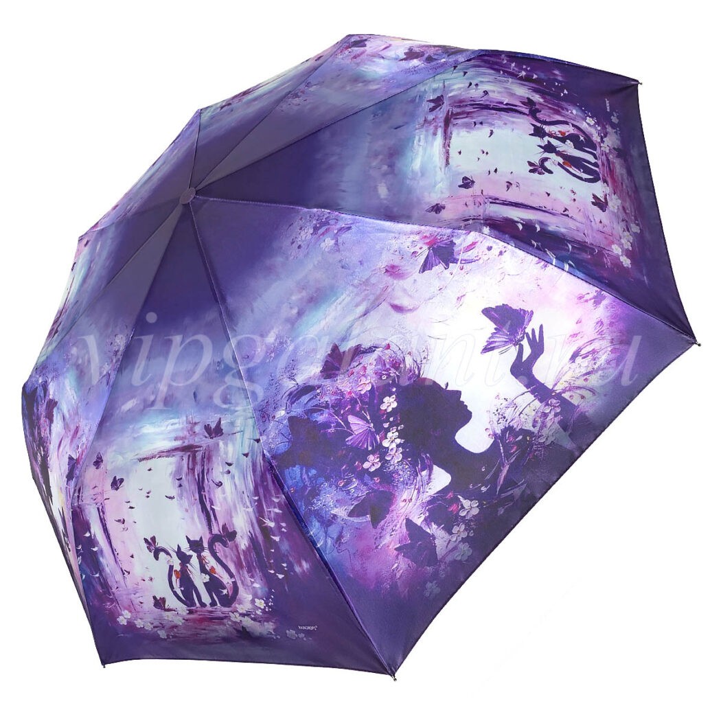 Зонт складной Raindrops 23834 фиолетовый