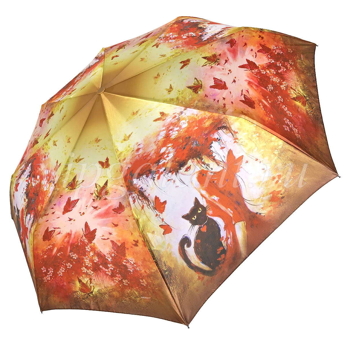 Зонт складной Raindrops 23834 оранжевый