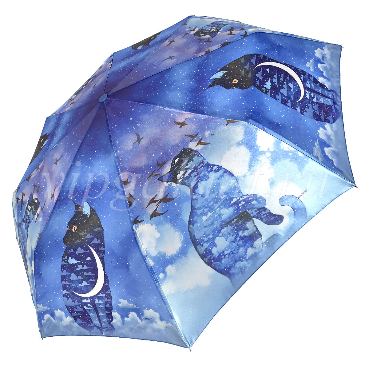 Зонт складной Raindrops 23834 синий