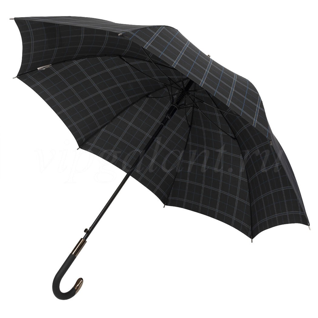 Зонт трость мужской 829 облегченный с черной ручкой