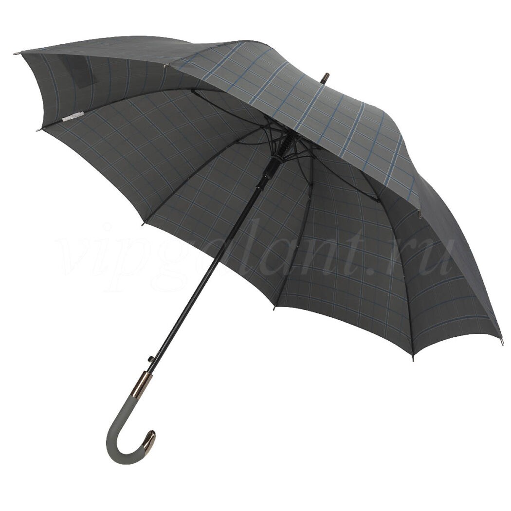 Зонт трость мужской 829 облегченный с серой ручкой