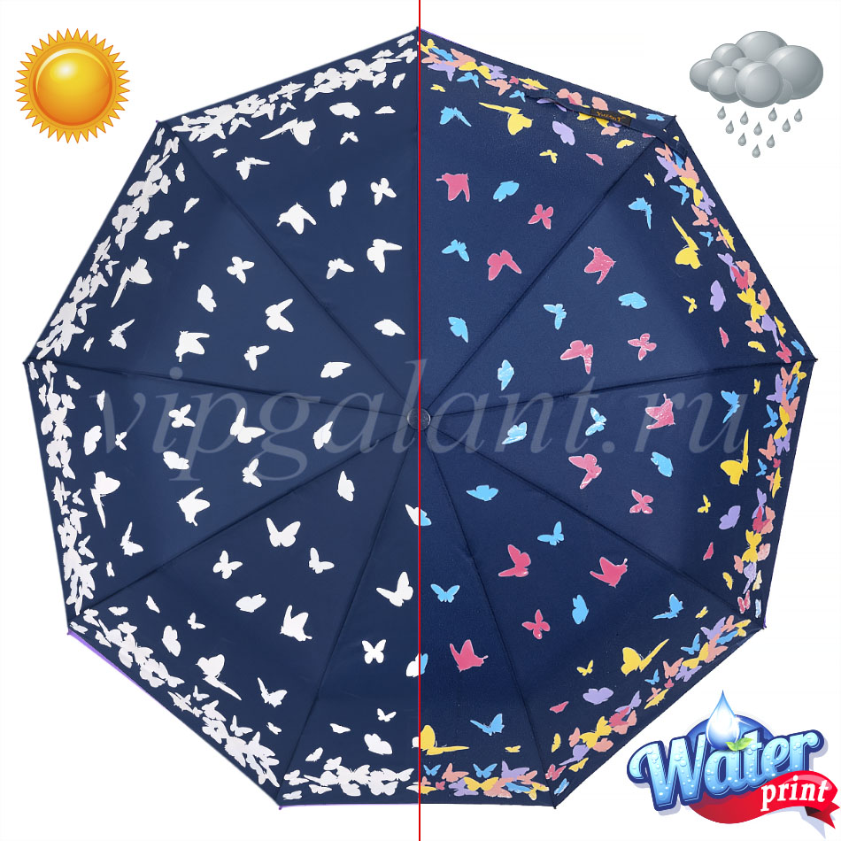 Зонт женский Yuzont 2019 Бабочки фото 10
