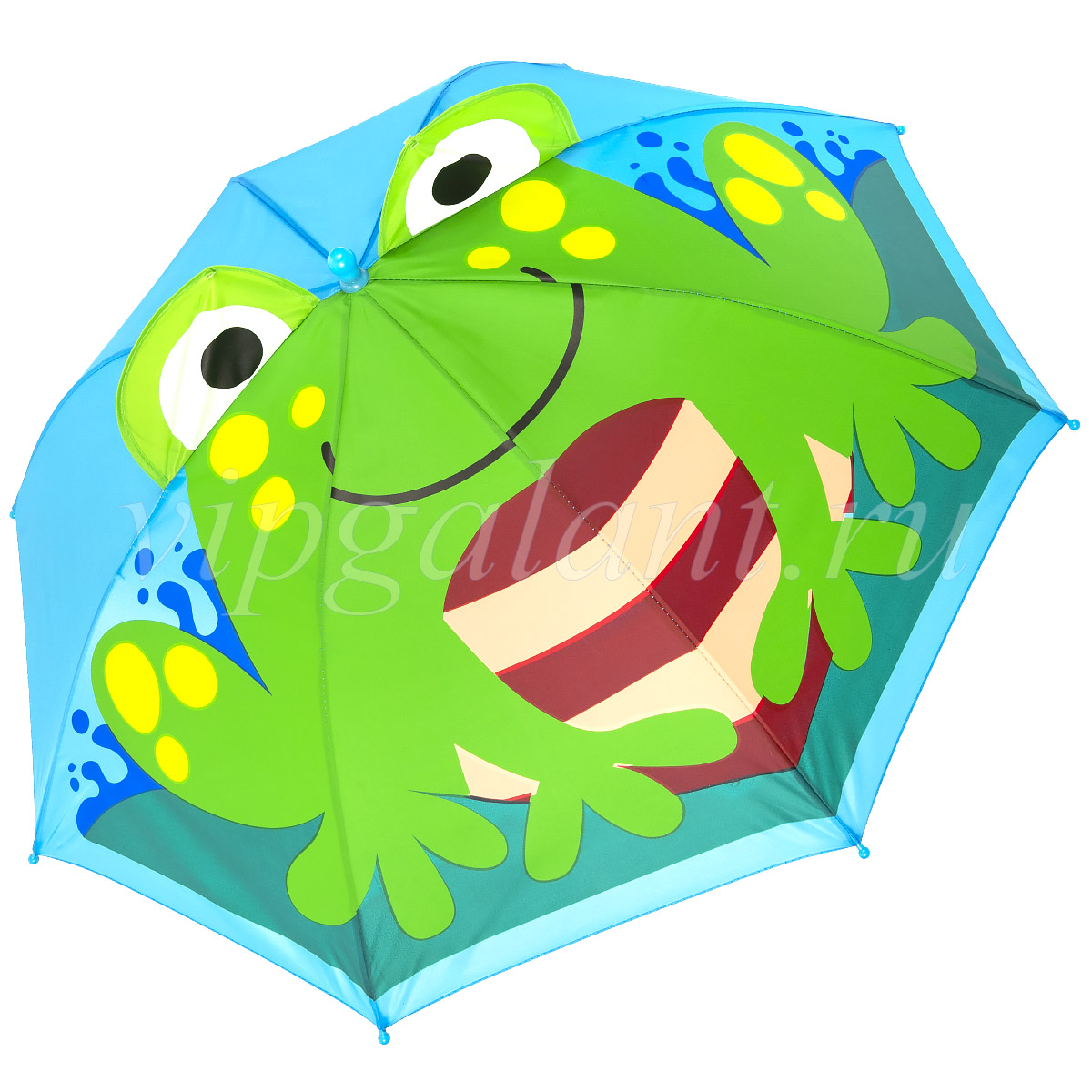 Детский зонт с ушками лягушка