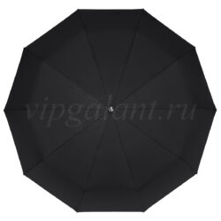Черный зонт с фактурой под рептилию D0032 фото 1