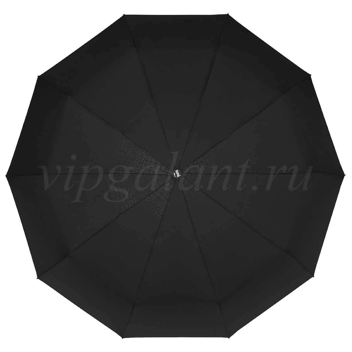 Черный зонт с фактурой под рептилию D0032 фото 1