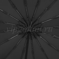 Зонт мужской черный 16 спиц A1998 фото 2
