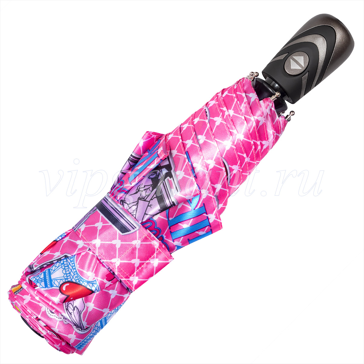 Зонт женский складной Uteki 5074 Pink Chic фото 5