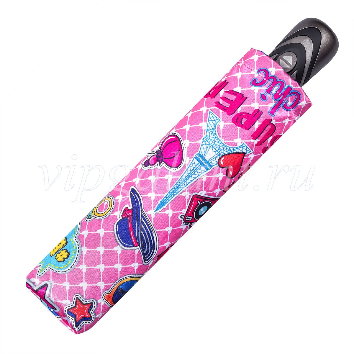 Зонт женский складной Uteki 5074 Pink Chic фото 6